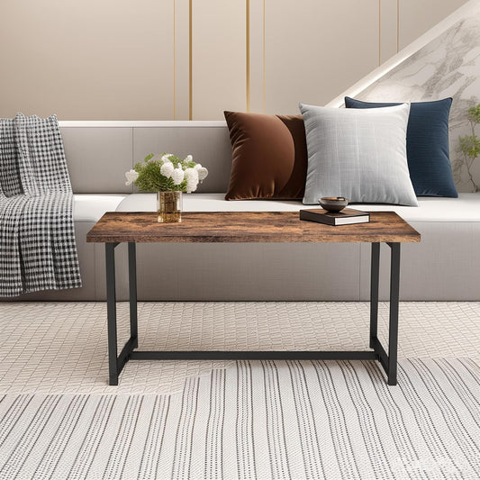 Rustic Minimalist Coffee Table – Sturdy, Stylish, and Versatile