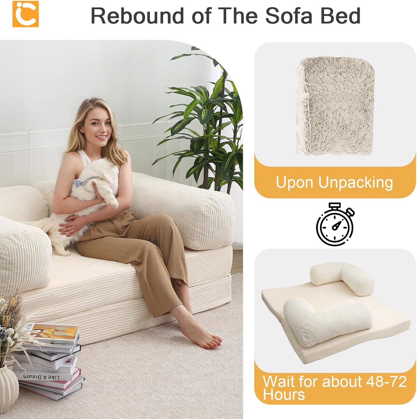 4-in-1 Foldable Sofa Bed – Comfort Meets Creativity