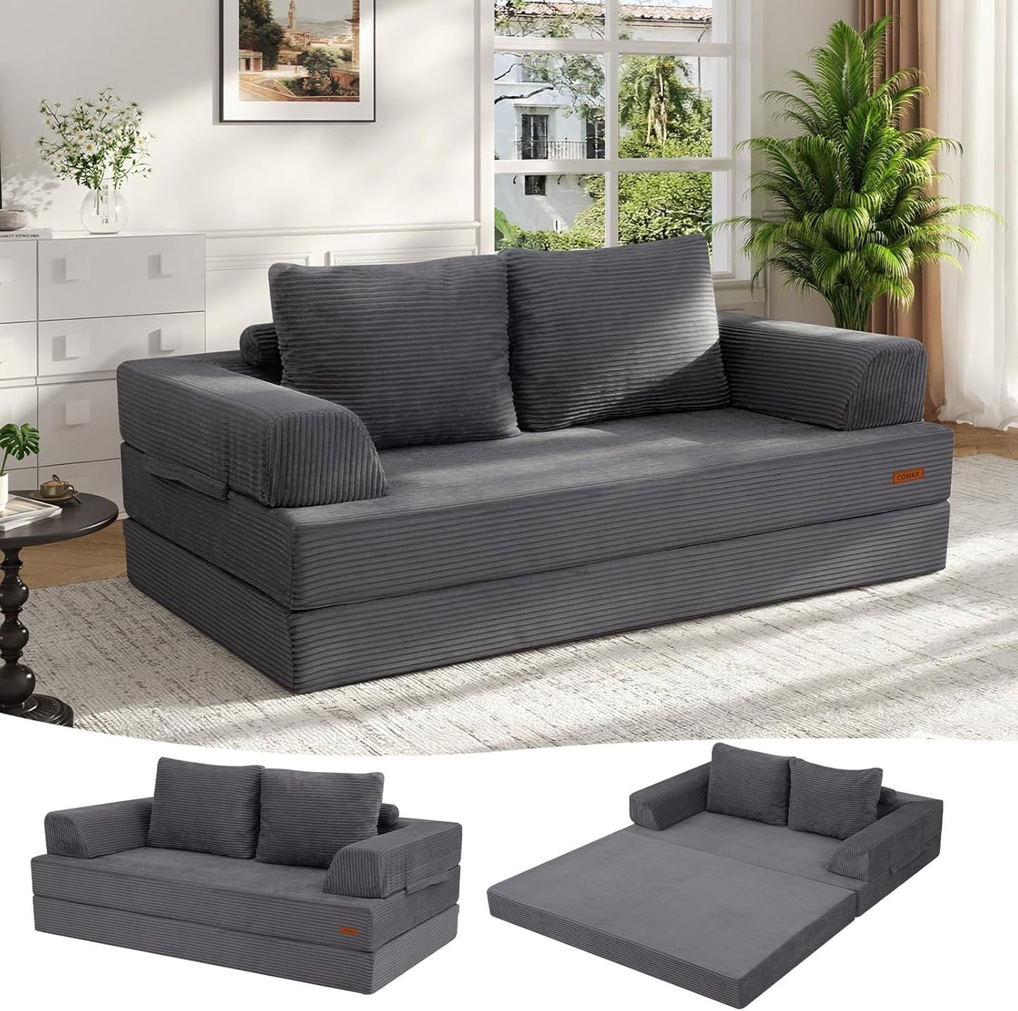 3-in-1 Convertible Sofa Bed – Comfort, Style, and Versatility