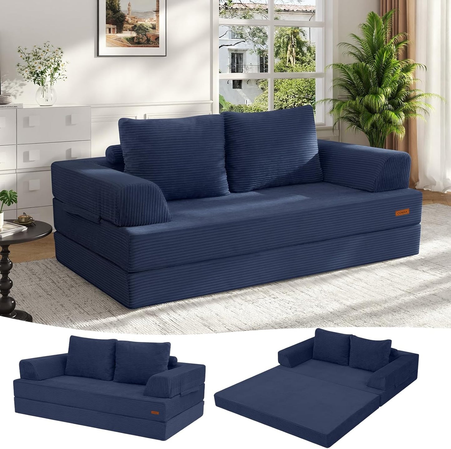 3-in-1 Convertible Sofa Bed – Comfort, Style, and Versatility