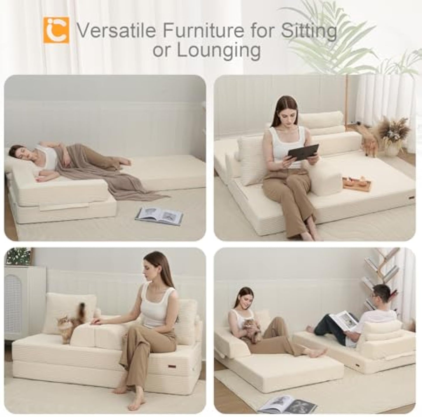 3-in-1 Convertible Sofa Bed – Comfort, Style, and Versatility