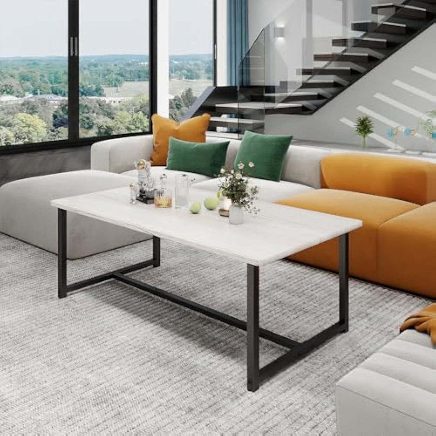 Rustic Minimalist Coffee Table – Sturdy, Stylish, and Versatile